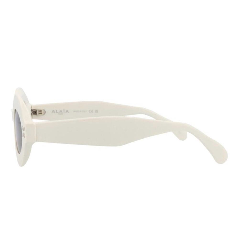 New! Alaïa White Oval Sunglasses AA0059S 002, Authentic - Picture 5 of 16